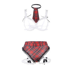 Subblime - Costume D'écolière Sexy Avec Soutien-Gorge L/Xl